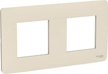 Рамка универсальная Schneider Electric Unica Studio 2-м. бежевый картинка